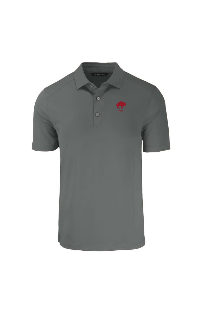 Cutter & Buck Men's Cutter & Buck  Gray Buffalo Bills Throwback Forge Eco Stretch Recycled Polo, Alternate, color, 