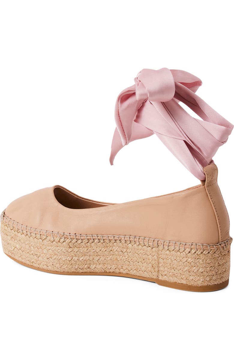 Free People Starboard Ankle Wrap Platform Espadrille, Alternate, color, Light Tan