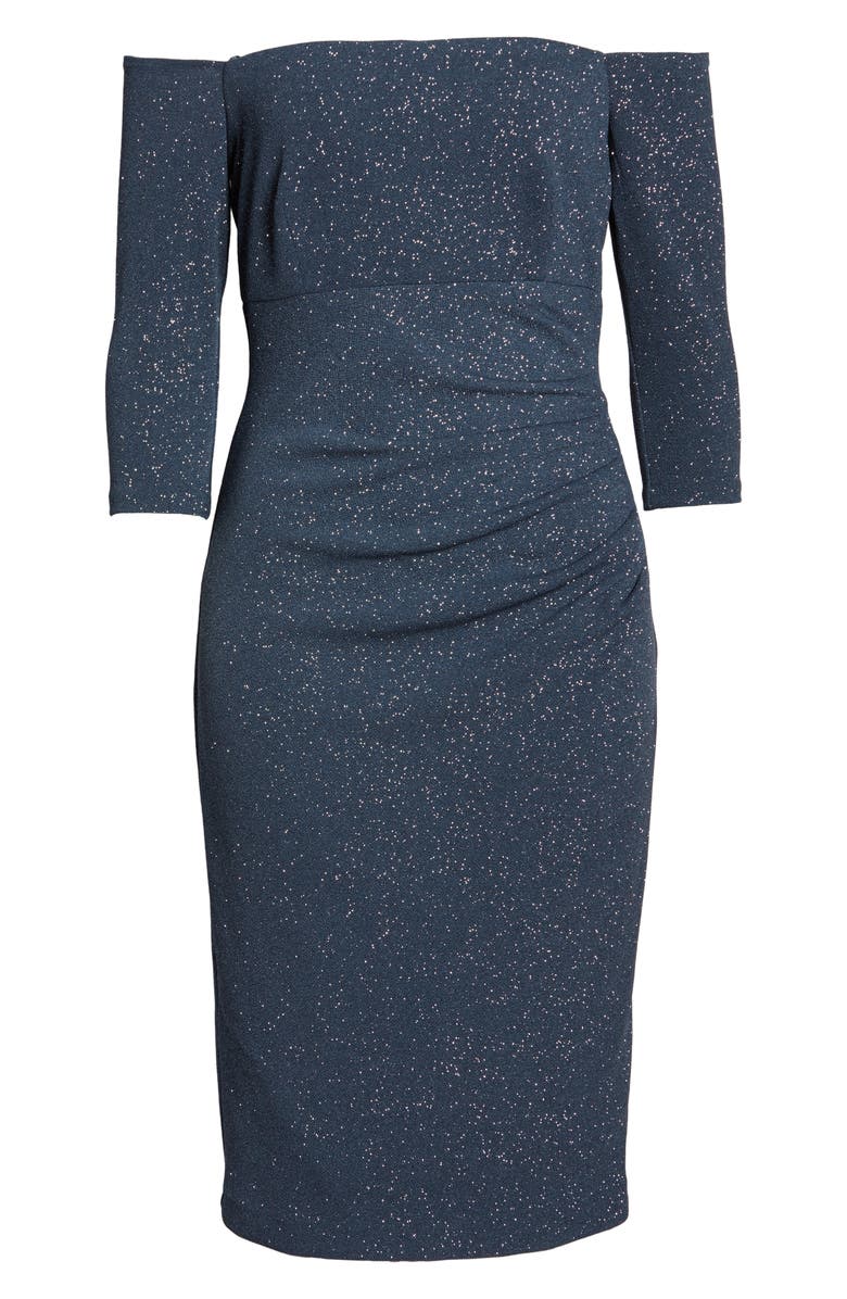 Eliza J Off the Shoulder Sheath Dress, Alternate, color,