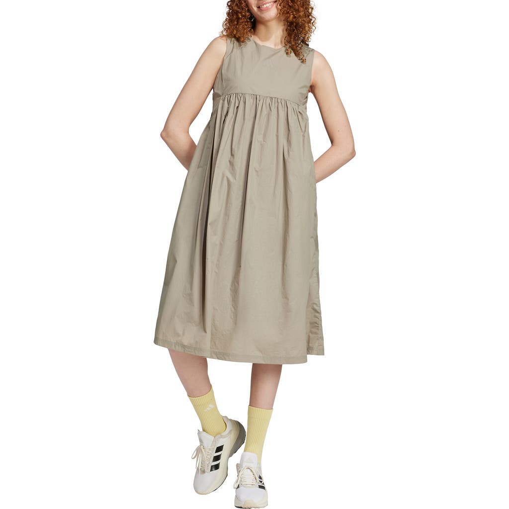 Adidas Originals Womens Adidas City Escape Summer Dress In Putty Beige