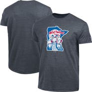 Champion Men's Champion  Navy Minnesota Twins Cooperstown Logo Tri-Blend T-Shirt