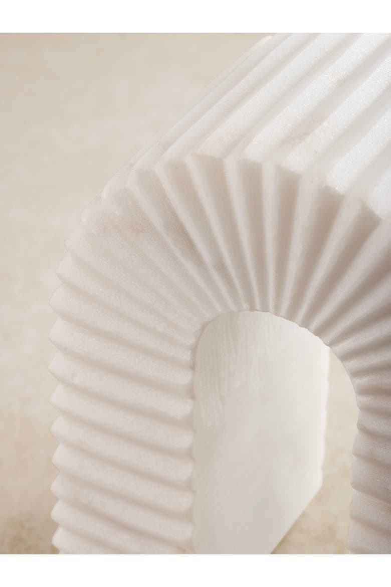 Hanover Marble Decorative Object, Alternate, color, Ivory White