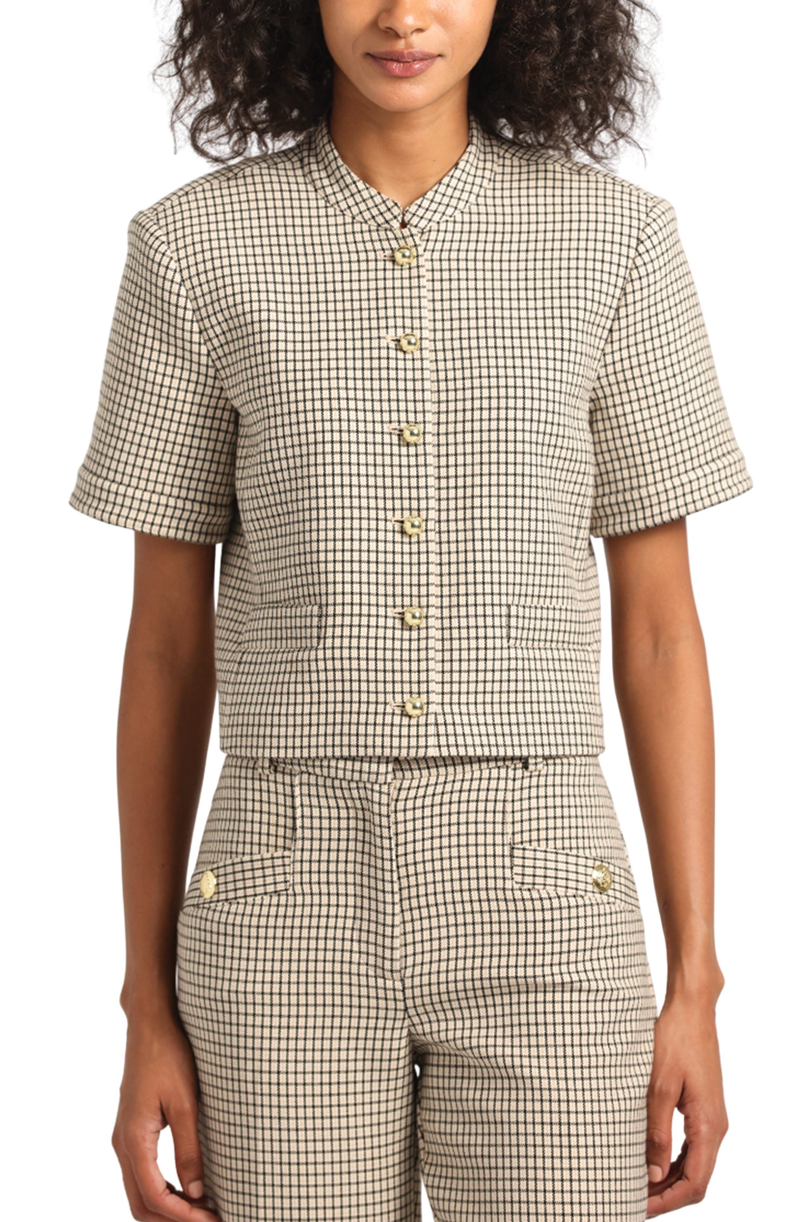 Derek Lam 10 Crosby Grace Short Sleeve Jacket