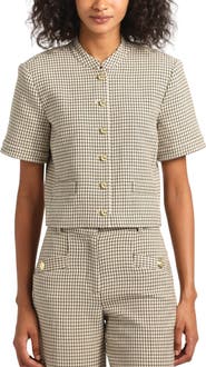 Derek Lam 10 Crosby Grace Short Sleeve Jacket
