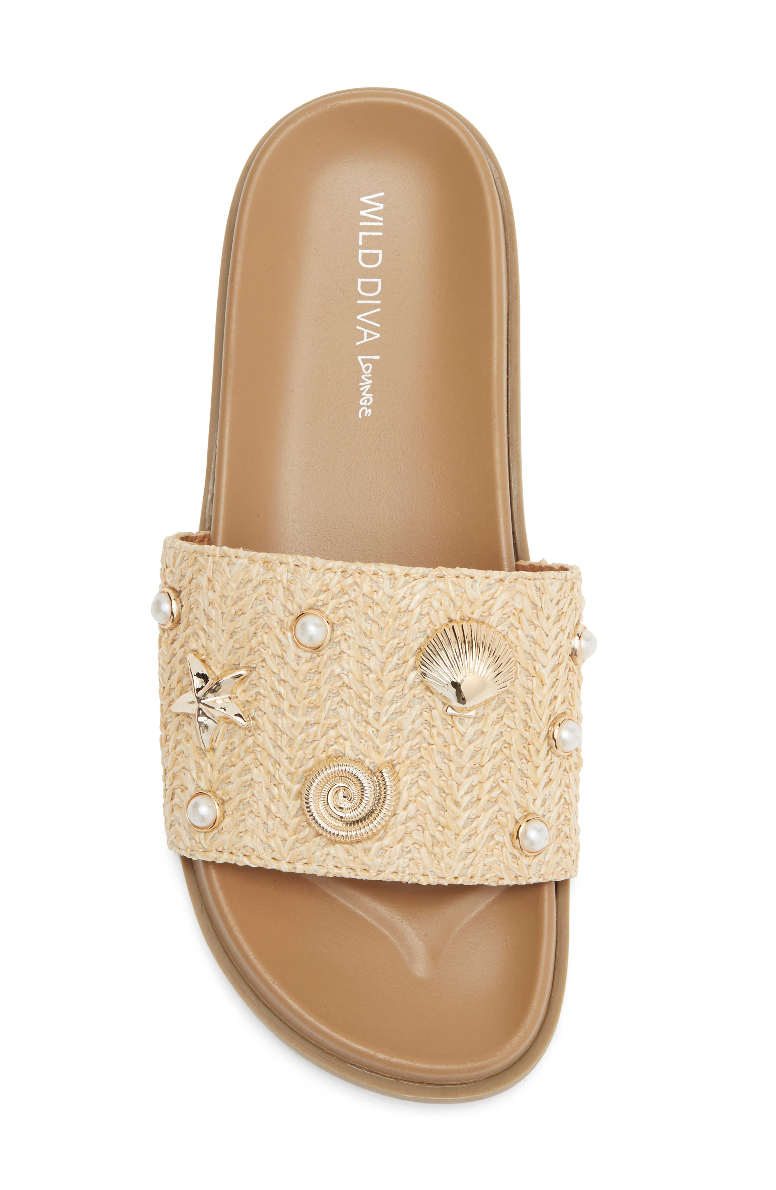 Melbana Slide Sandal, Alternate, color, NATURAL