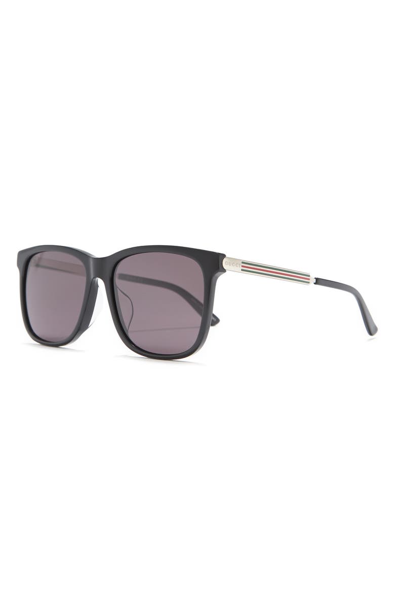 Gucci 56mm Square Sunglasses, Alternate, color,