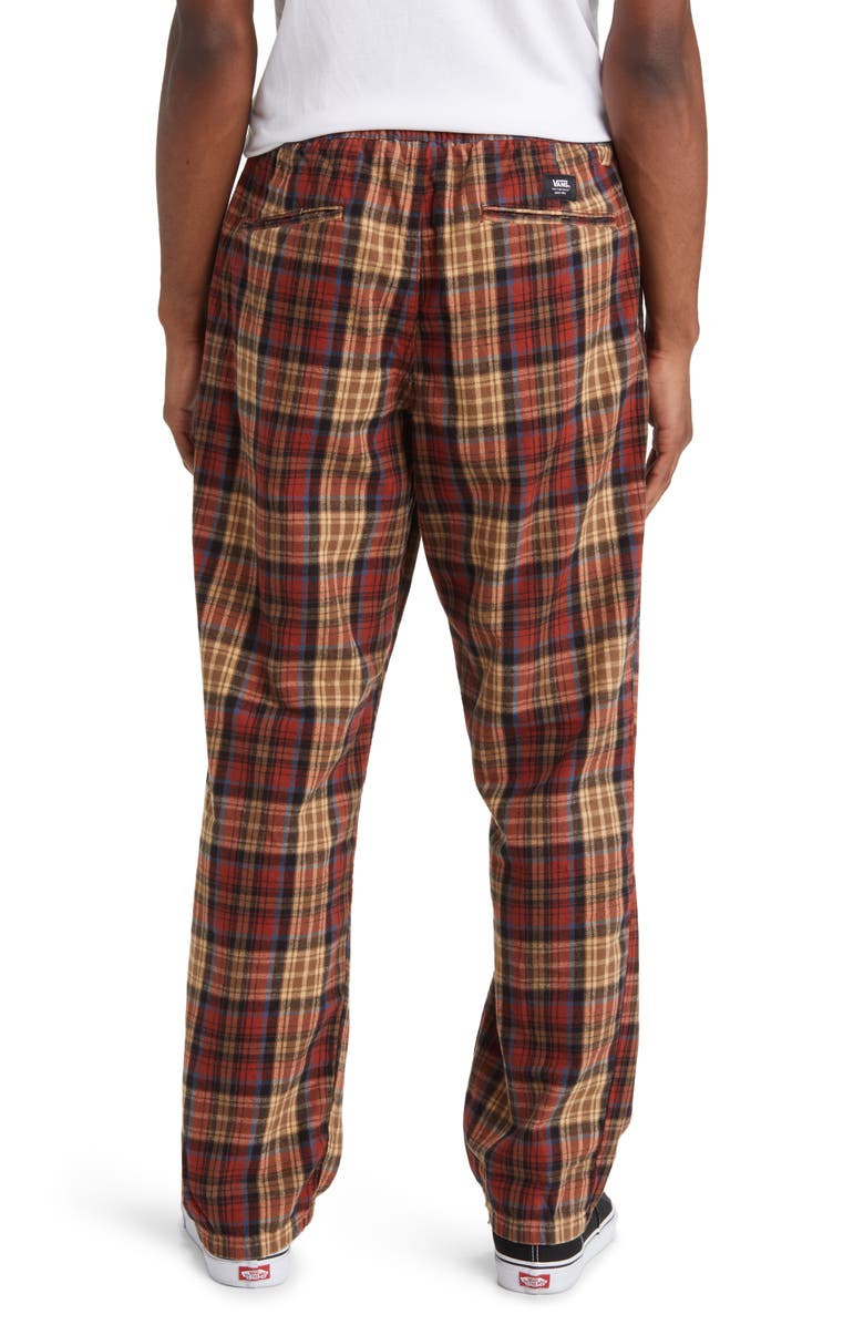 Vans Range Plaid Loose Tapered Flannel Pants, Alternate, color, 