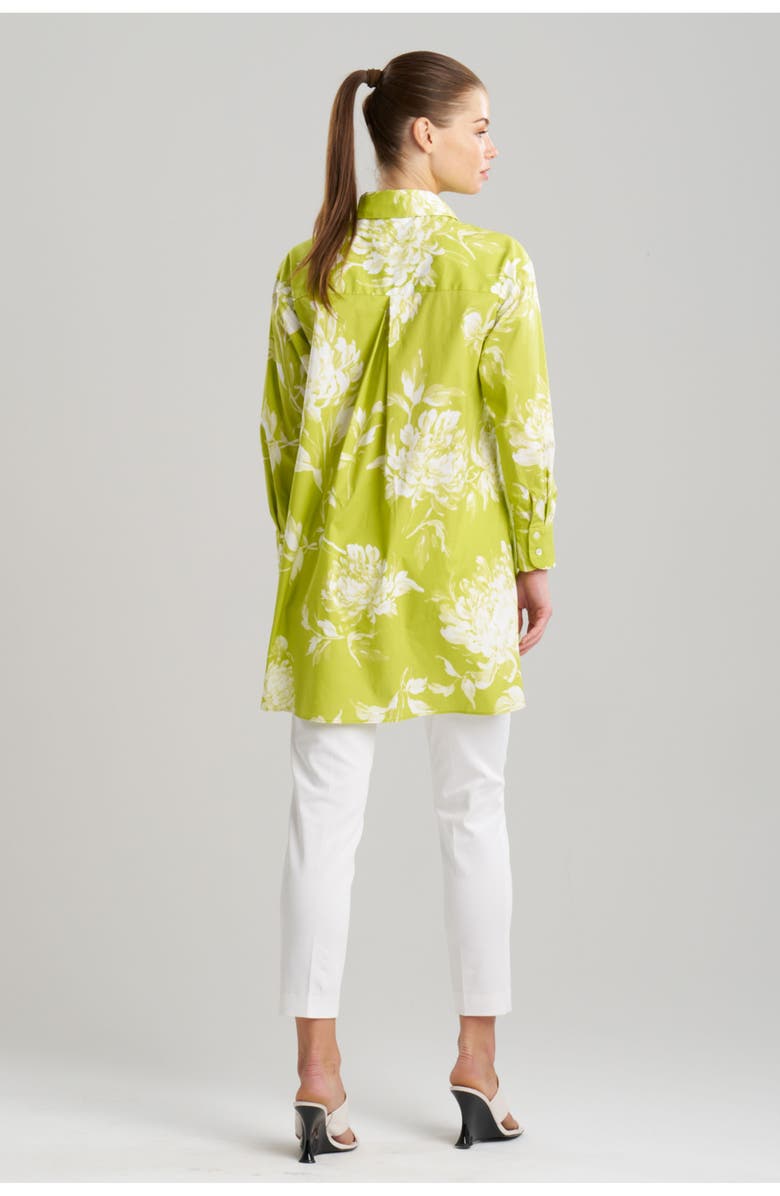 Natori Miykao - Printed Cotton Poplin Oversized Shirt, Alternate, color,