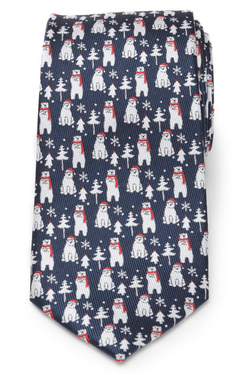 Cufflinks, Inc. Polar Bear Silk Tie, Main, color,