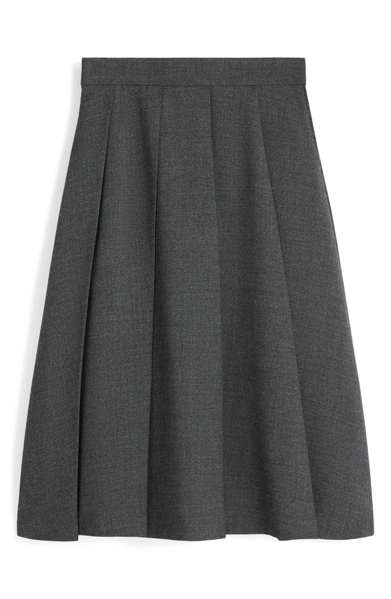 MANGO Pleated Midi Skirt, Alternate, color, 