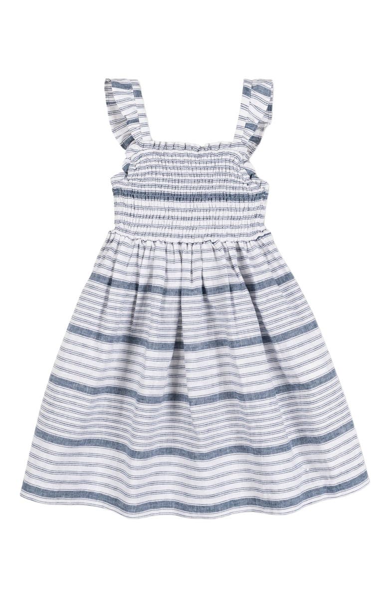 Hope & Henry Girls' Smocked Flutter Dress, Kids, Alternate, color,