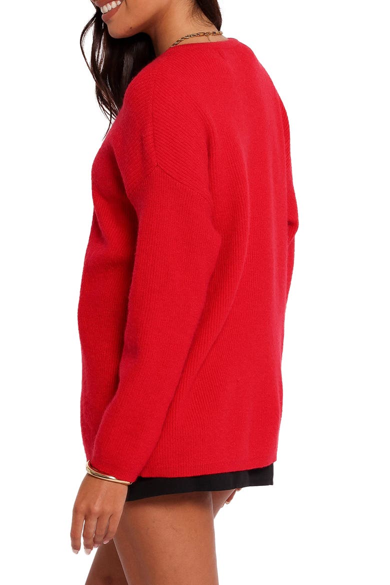 Astor Cardigan, Alternate, color, RED
