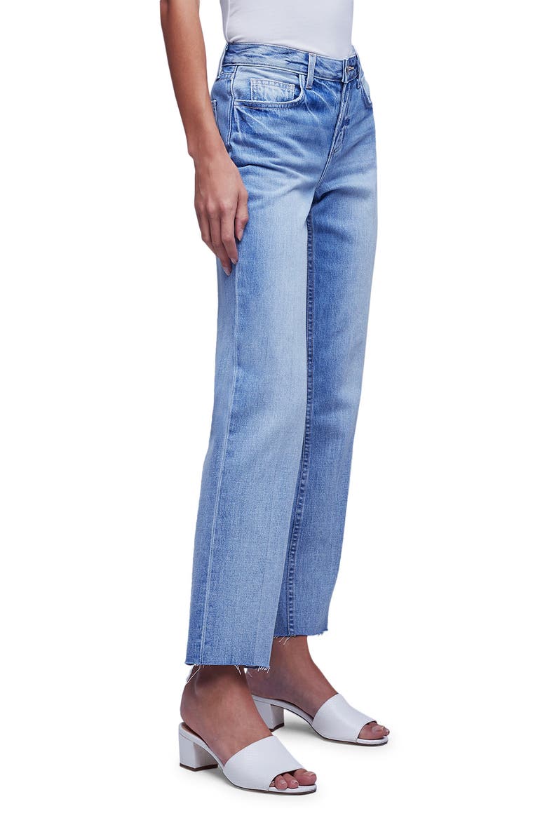 L'AGENCE Milana Stovepipe Raw Jeans, Alternate, color,
