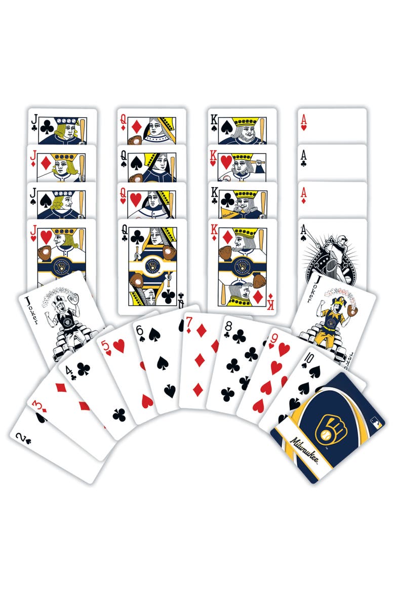 Milwaukee Brewers Playing Cards, Alternate, color, Multicolor