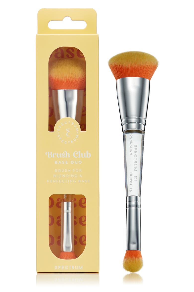Brush Club Base Brush Duo Makeup Brush, Main, color, YELLOW