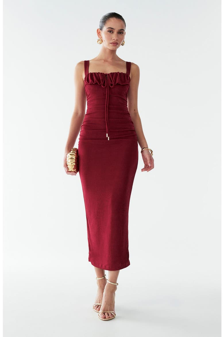 Woods Dress, Alternate, color, Burgundy