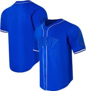 PRO STANDARD Men's Pro Standard Stephen Curry Royal Golden State Warriors Triple Tonal Mesh Button-Up Top