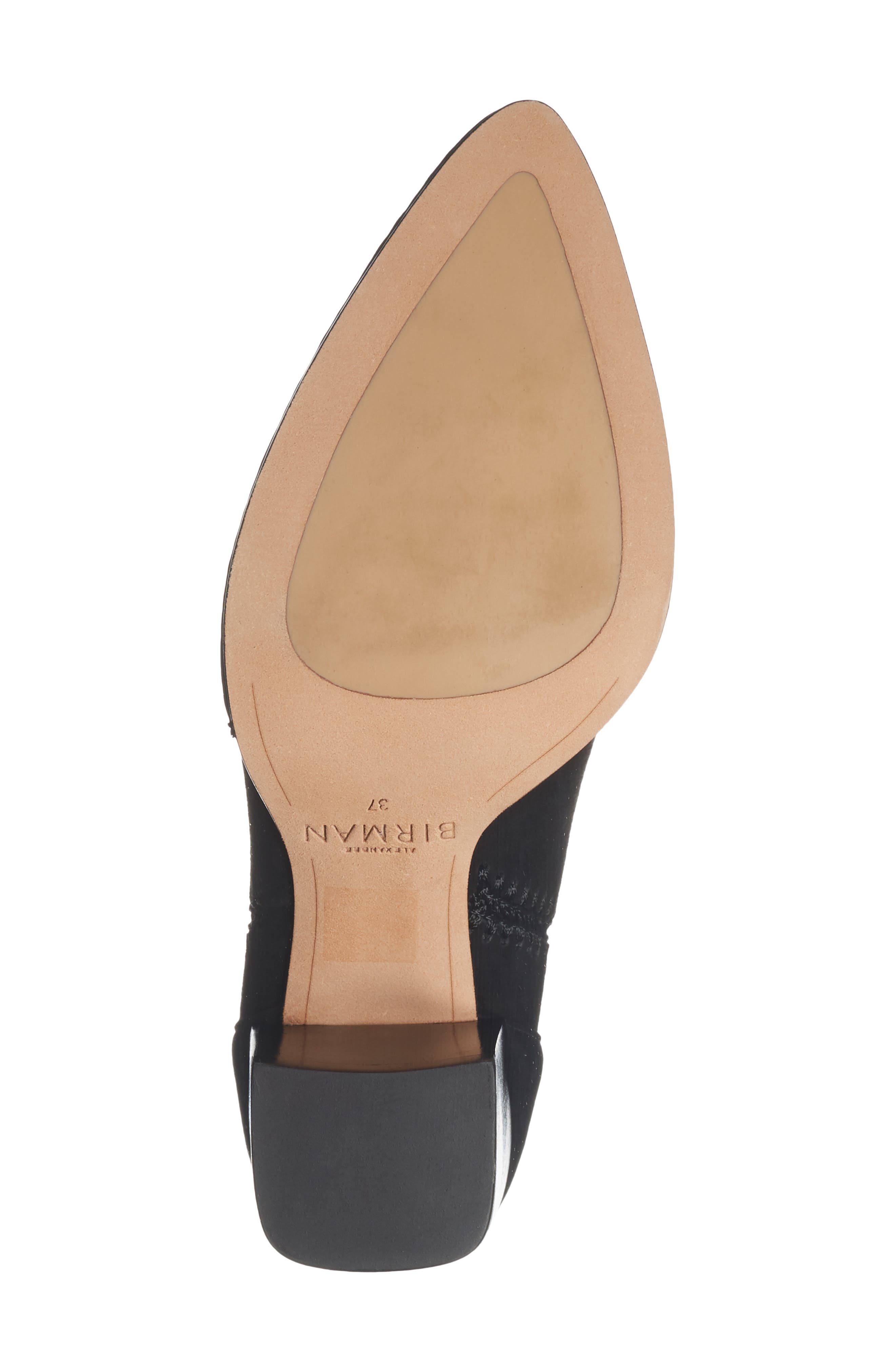 Alexandre Birman Benta Whipstitch Bootie, Alternate, color, Black