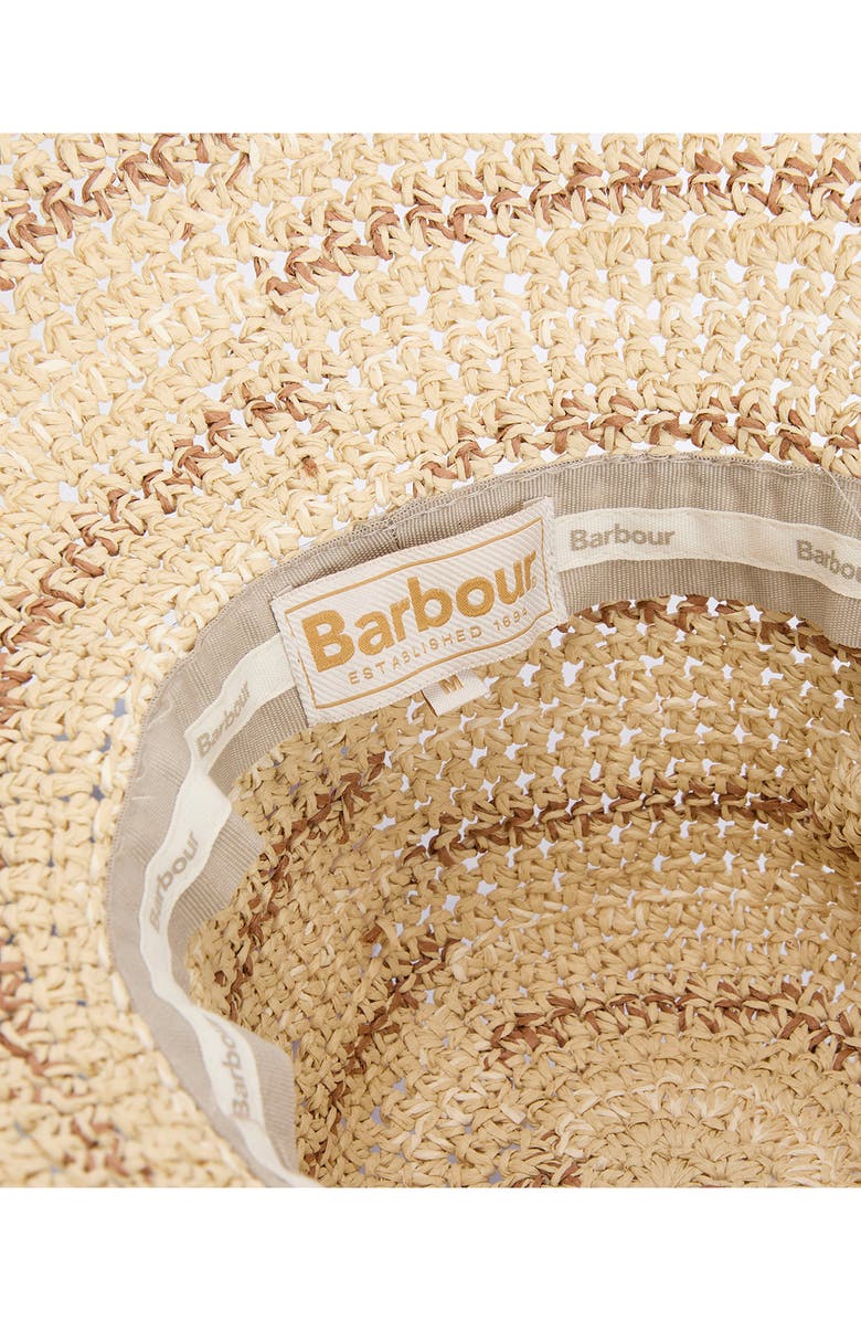 Barbour Kelley Straw Cloche Hat, Alternate, color, Natural