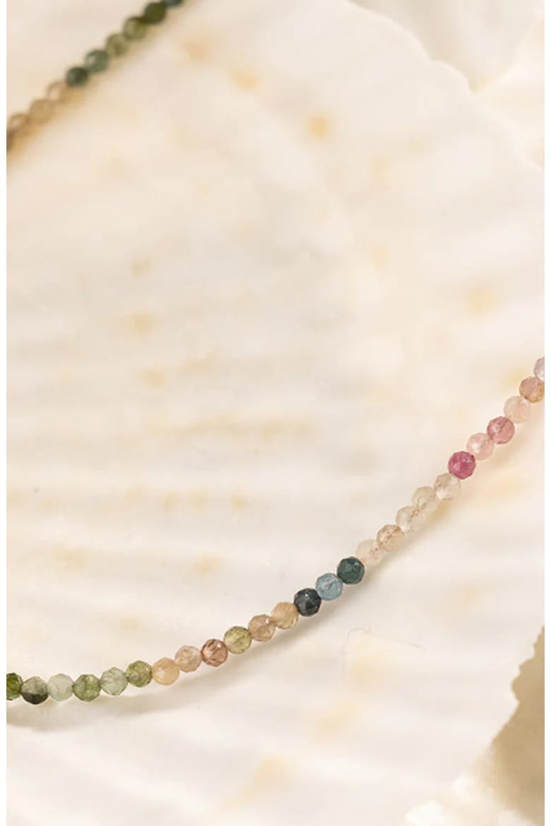 Tourmaline Beaded Necklace, Alternate, color, Gold Vermeil