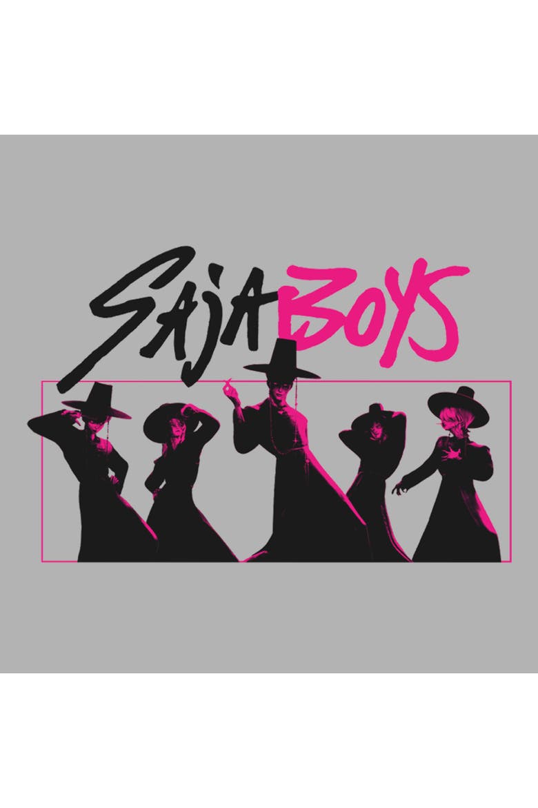 Boys' Your Saja Boys' Idols T-Shirt, Alternate, color, Grey: Dancing Pink