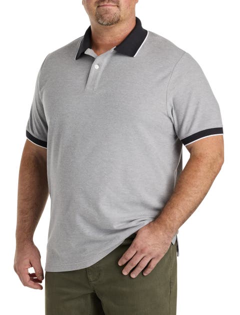 Big & Tall Contrast Piqué Polo Shirt