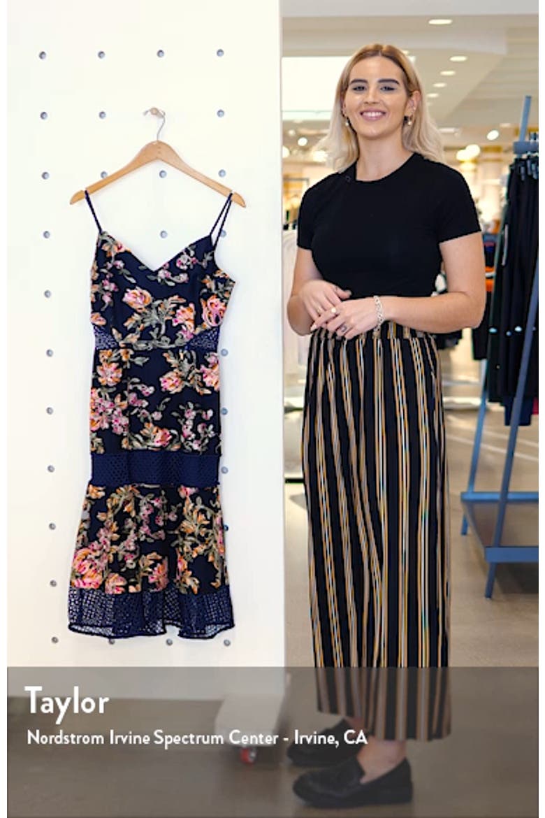 Kaylea Sleeveless Embroidered Lace Trim Dress video