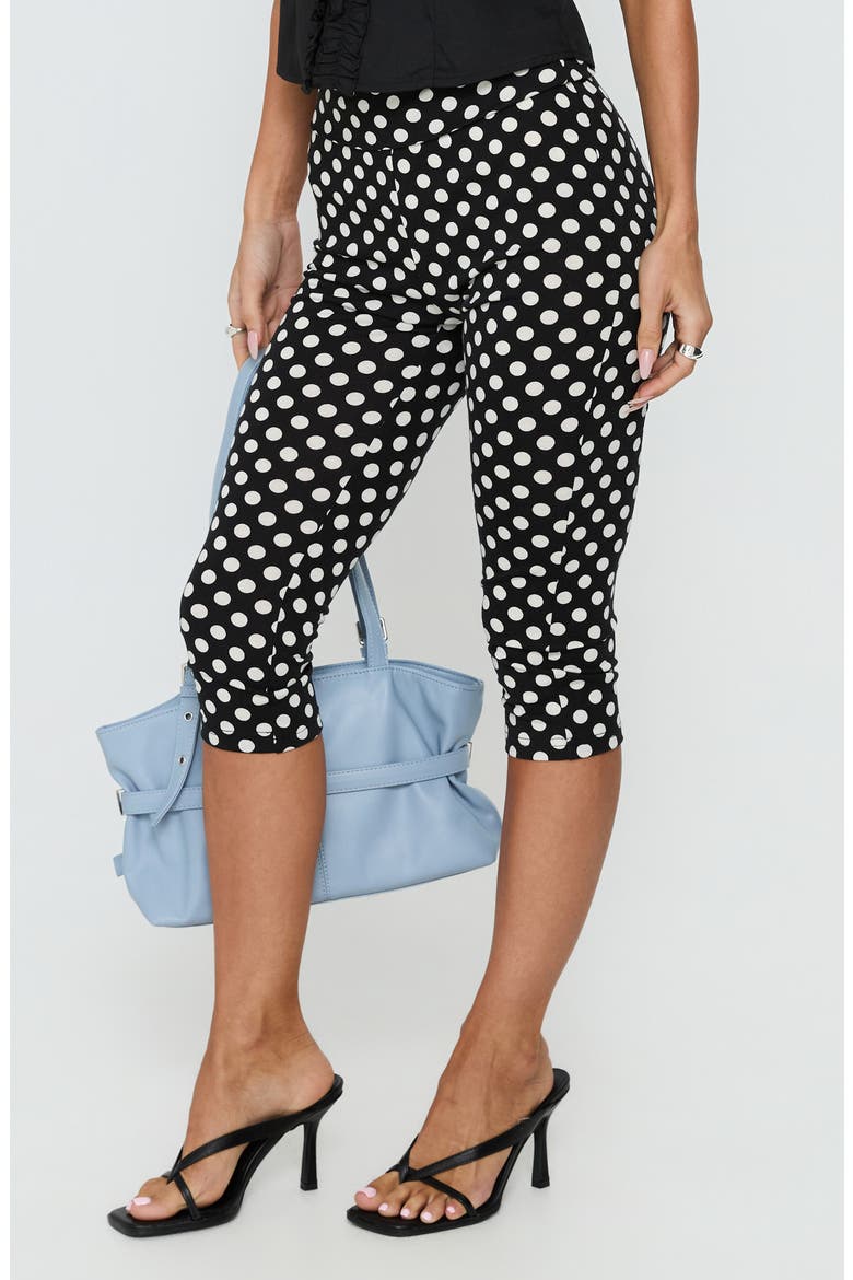 Isadonna Capri Pants, Alternate, color, BLACK POLKA DOT