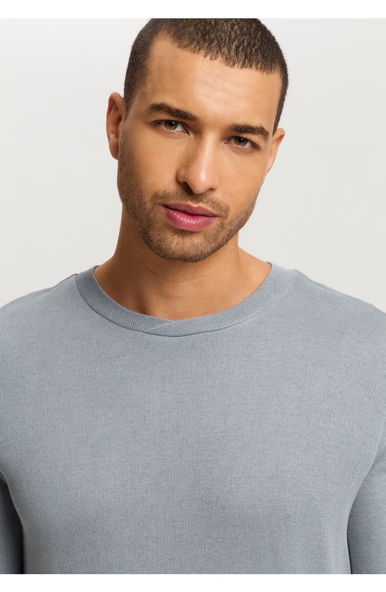 Hanro Woolen Comfort Tencel And Cashmere Top, Alternate, color, Cliff Grey