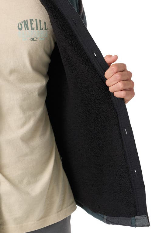 O'neill Redmond Fleece Lined Button-up Shirt Jacket In Multi