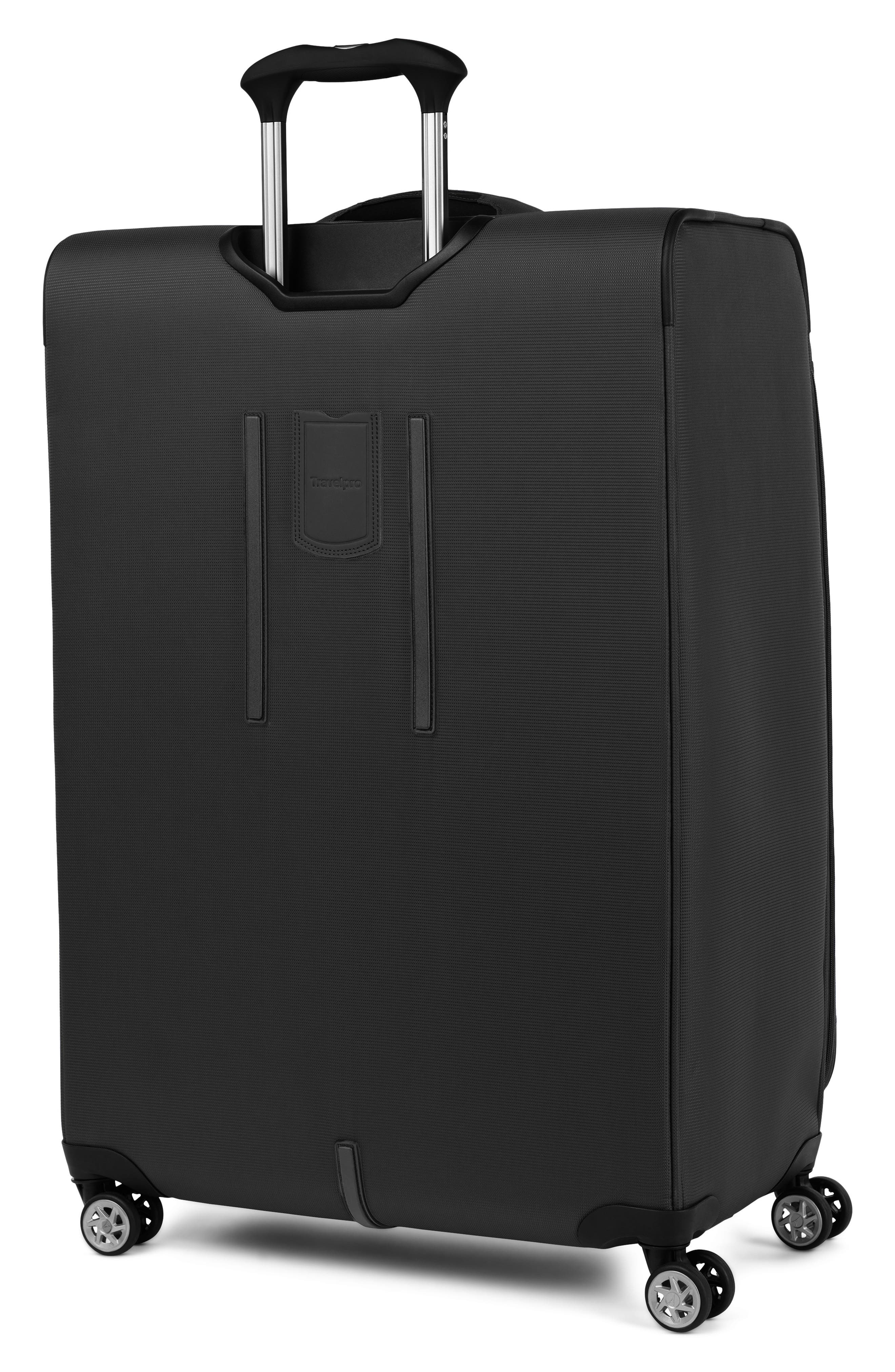 TRAVELPRO WAB6 Large Checked Expandable Softside Spinner Luggage, Alternate, color, Black