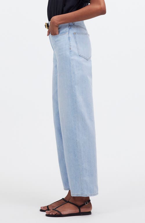 Madewell The Perfect Crop Wide Leg Jeans In Fitzgerald Wash