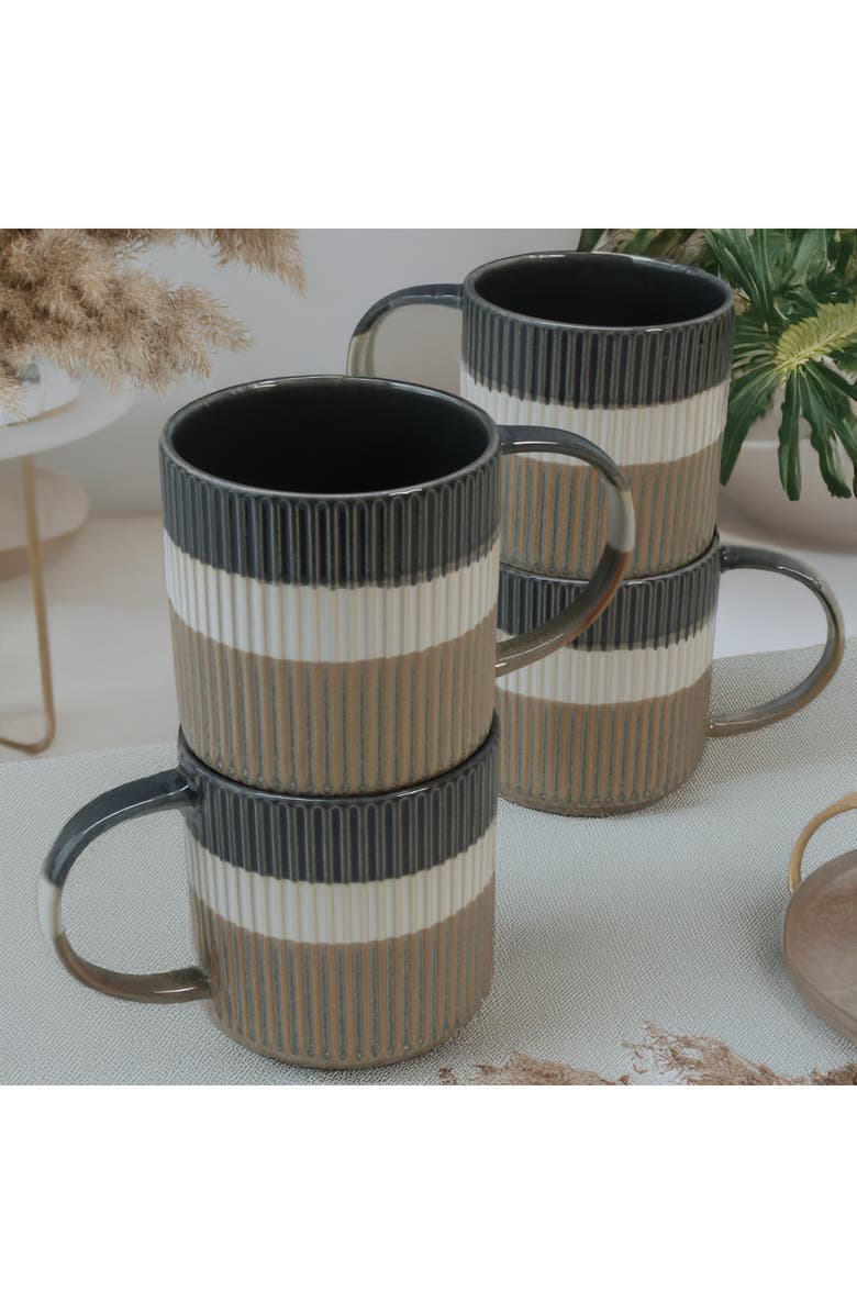 BIA Cordon Bleu Set of 4 Tricolor Mugs, Alternate, color, Grey