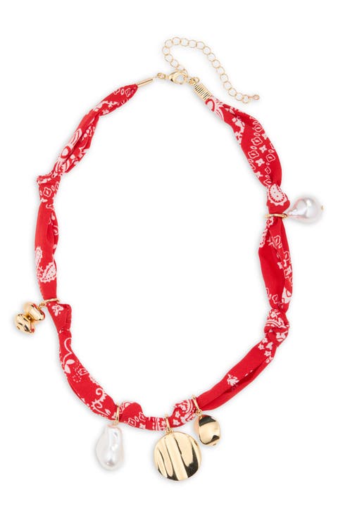 Bandanna Charm Necklace