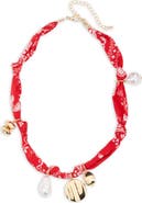 Leith Bandanna Charm Necklace