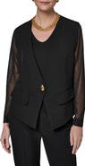 Donna Karan New York Sheer Contrast Jacket
