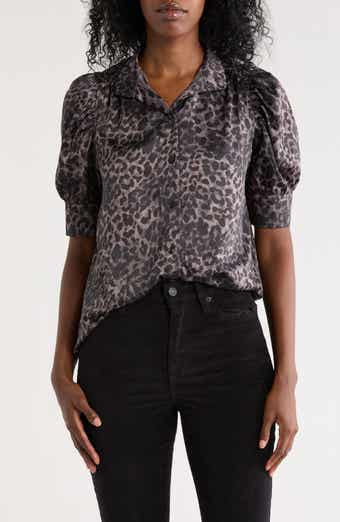DKNY Jeans Puff Sleeve Button-Up Shirt
