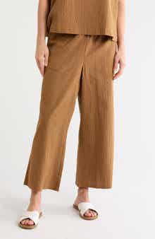 Organic Cotton Wide Leg Pants