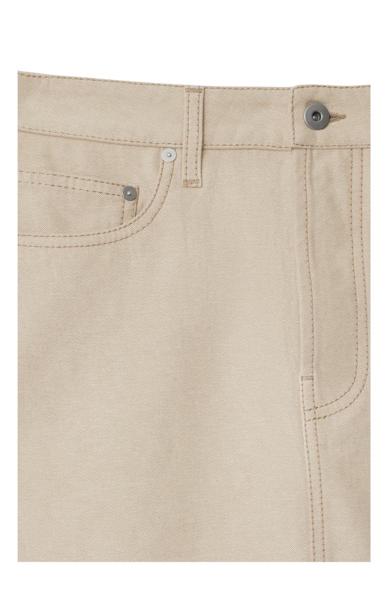 Burberry EKD Denim Mini Skirt, Alternate, color, Rubble