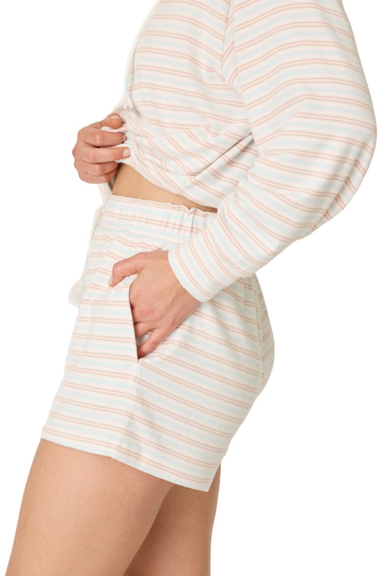 Jadore Amour Striped Shorts, Alternate, color, STRIPE MULTI