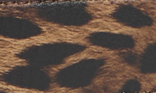 Kurt Geiger London Brixton Leopard Print Leather Belt In Brown
