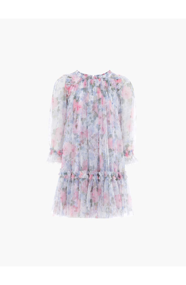 Needle & Thread Camille's Garden Long Sleeve Kids Dress, Alternate, color, Moonshine