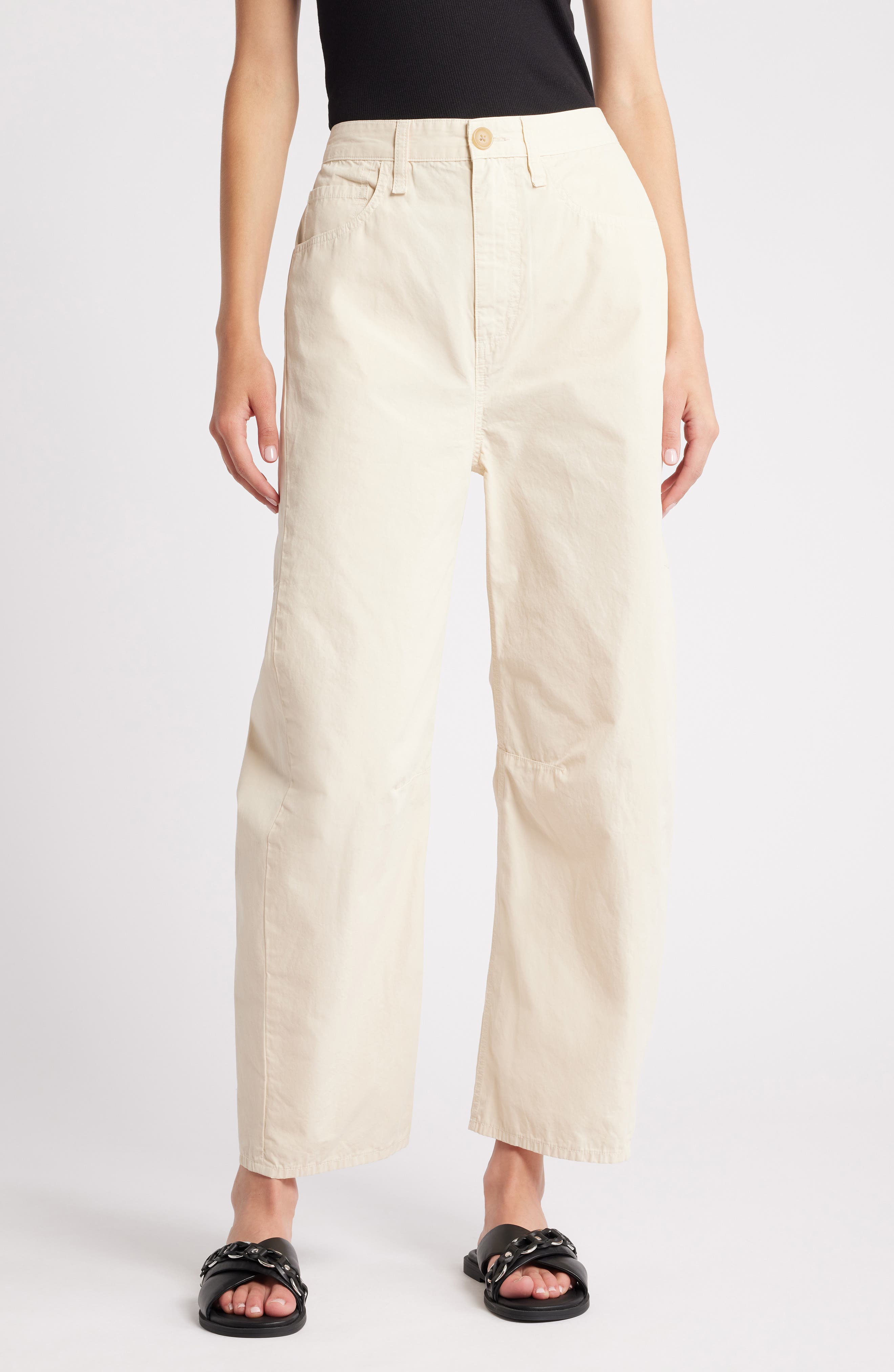 rag & bone Charlie High Waist Barrel Leg Pants