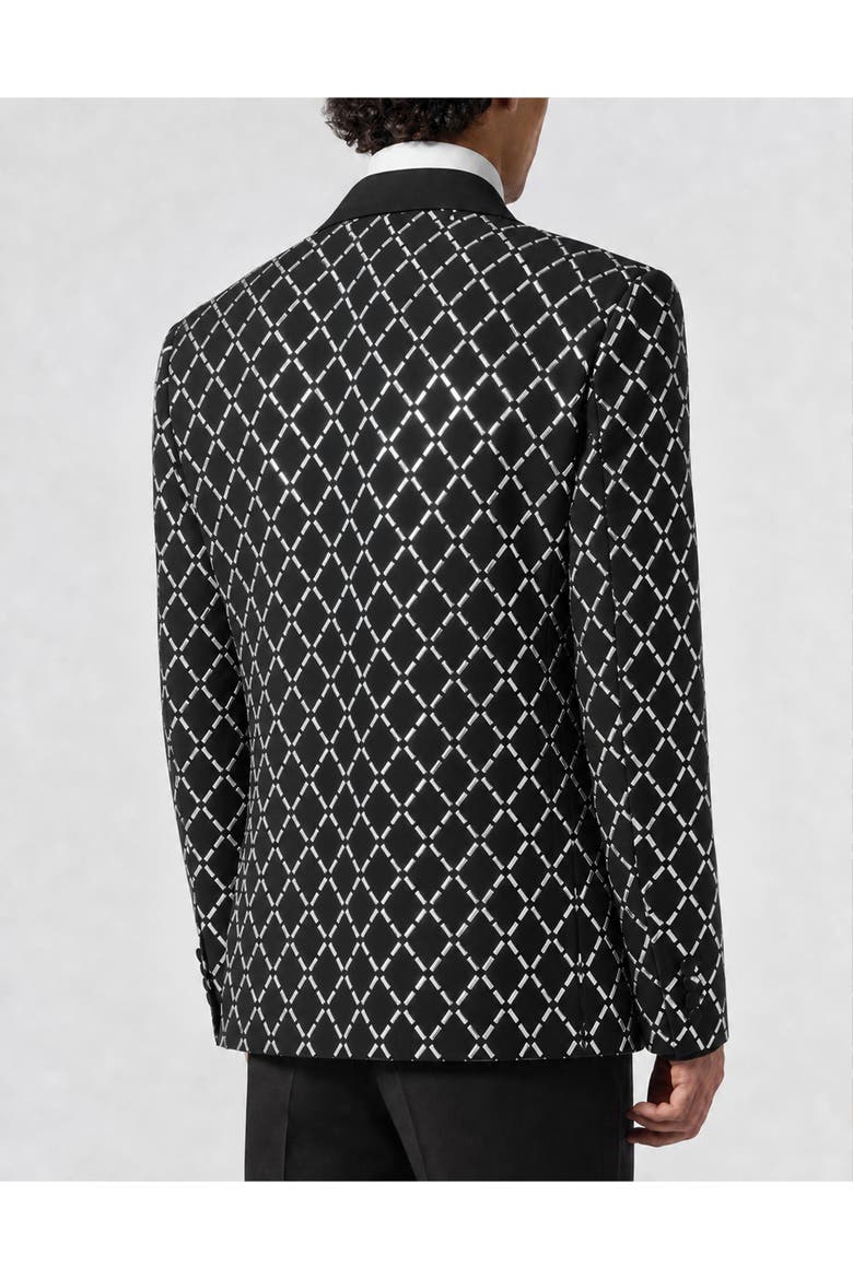 Blazer All-over Strass Baguettes Men, Alternate, color, black