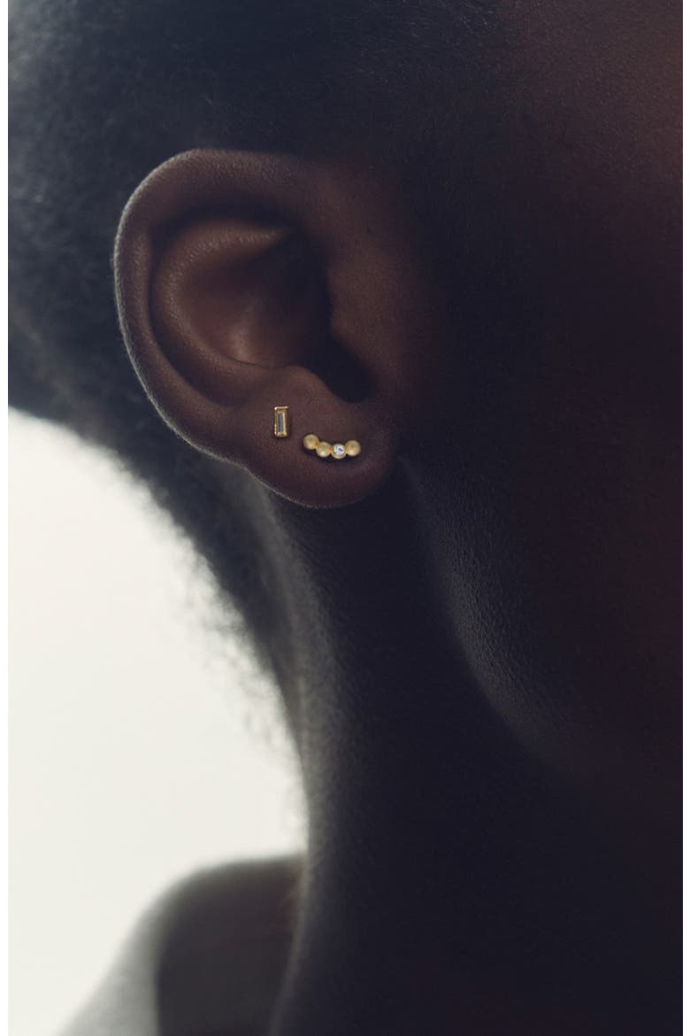 Mina Micro Set of 2 Stud Earrings, Alternate, color, GOLD TONE/ CLEAR CRYSTAL
