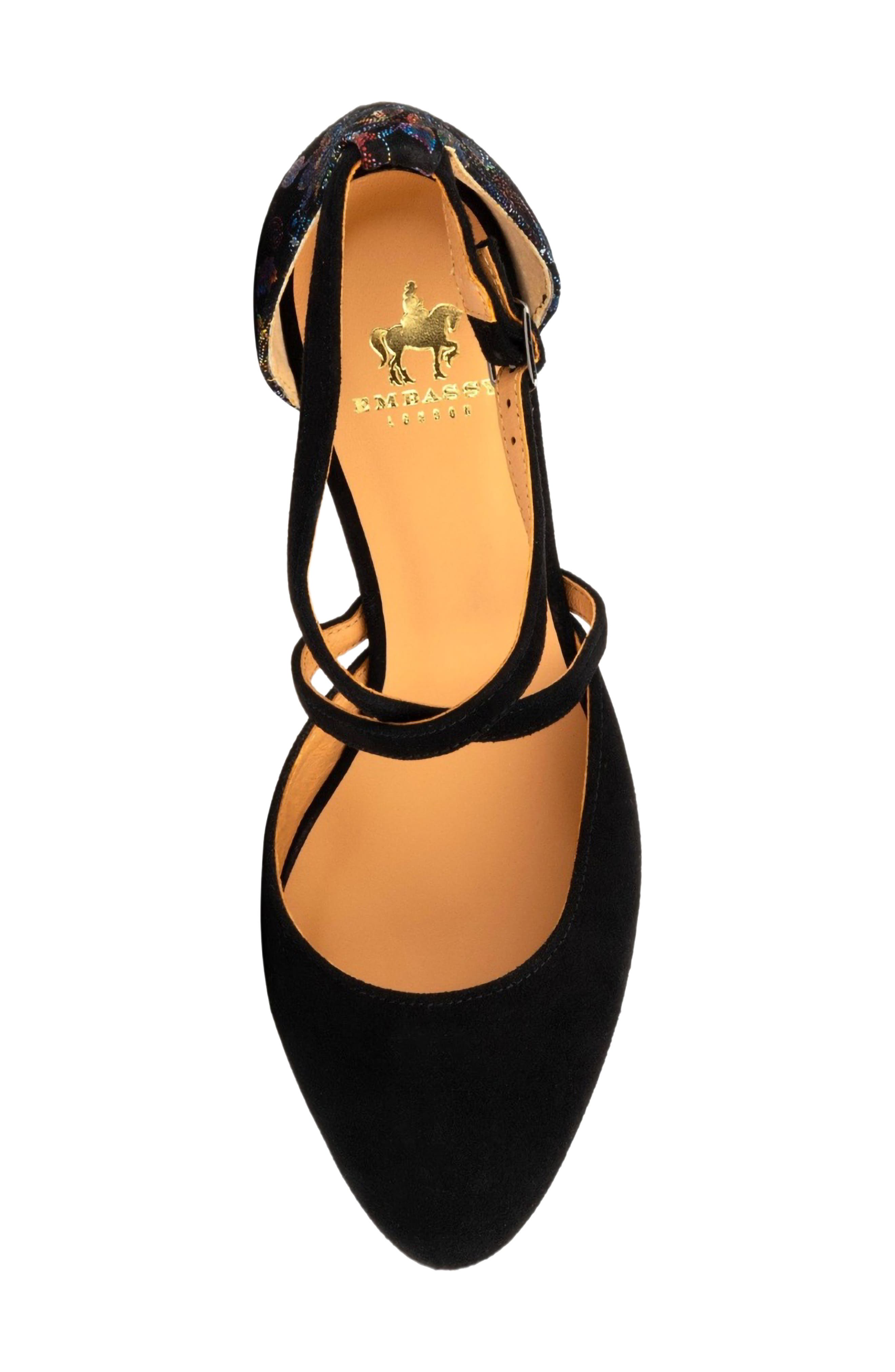 Kylie Ankle Strap Pump, Alternate, color, BLACK