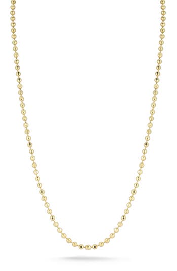 Glaze Jewelry 18k Gold Plated Sterling Silver Ball Chain Necklace In Gold