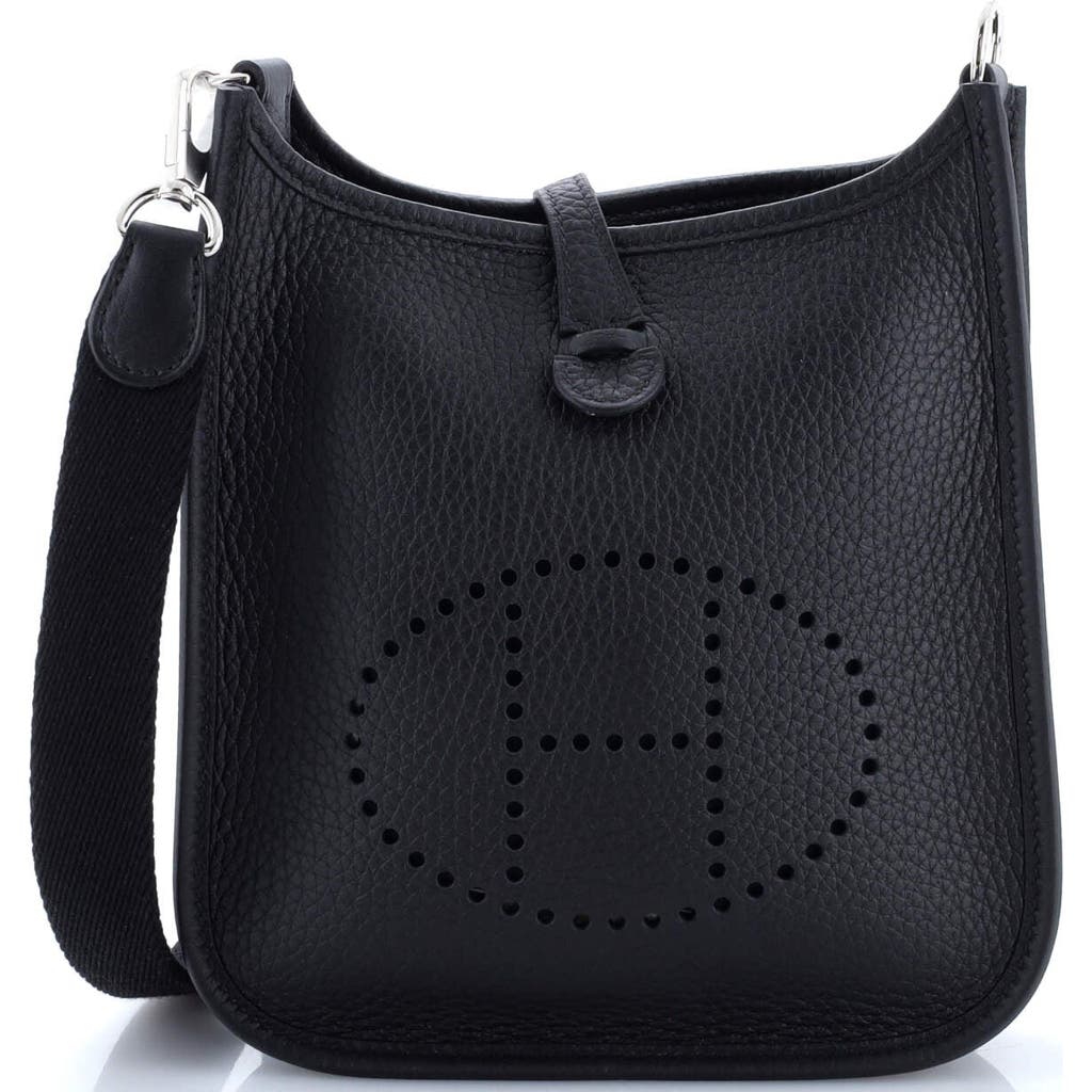 Pre-owned Hermes Hermes Evelyne Bag Gen Iii Clemence Tpm In Black