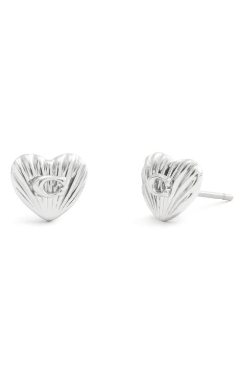 Heritage Heart Stud Earrings