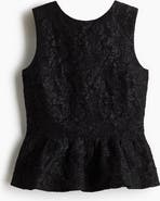H&M Bow-detail Peplum Top